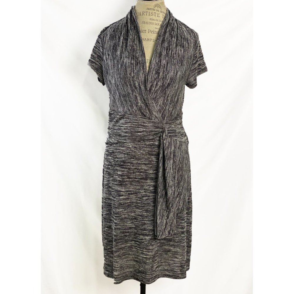 Anthropologie Cinched Surplus Dress Heathered Gray By Maeve